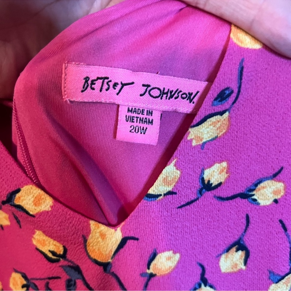 Betsey Johnson Pink Dress with Yellow Floral Design - Picture 6 of 6